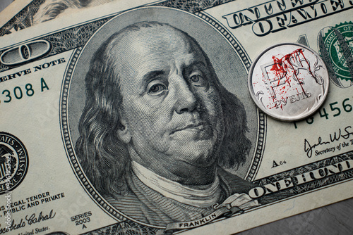 bloody Russian ruble on the dollar, the war in Ukraine, the exchange rate of the ruble, the fall of the ruble