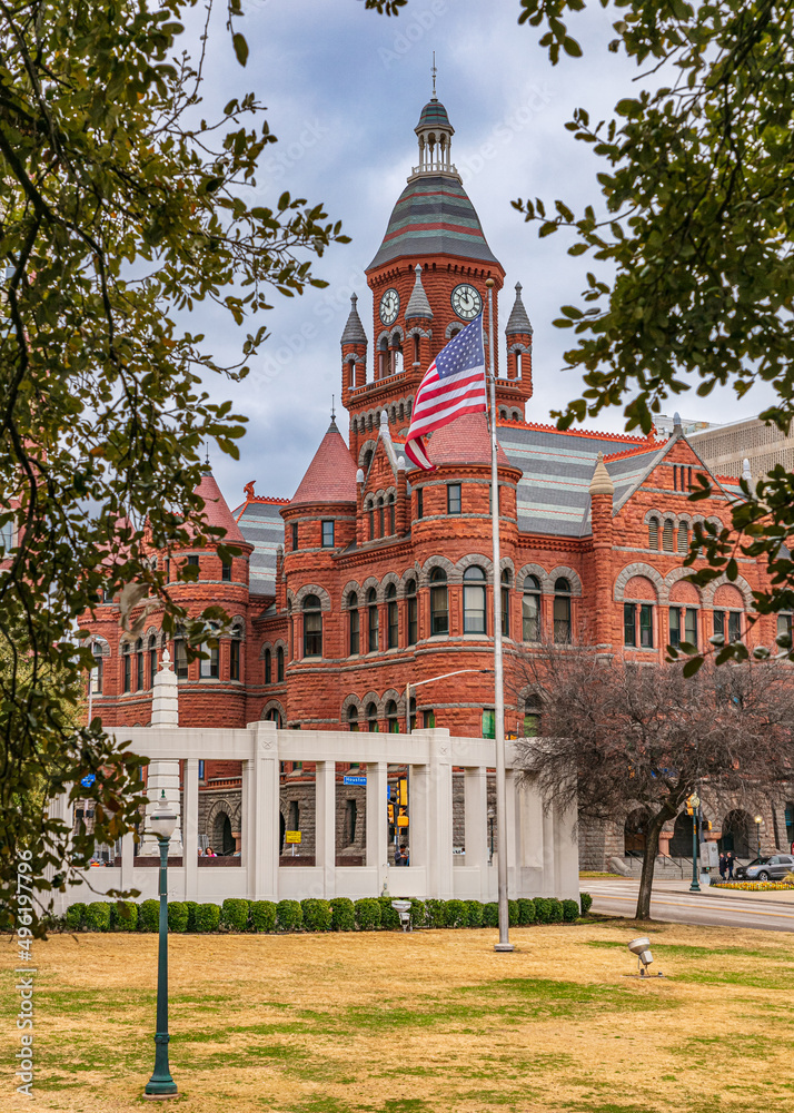 Texas-Dallas-Dealey Plaza-Old Red Museum