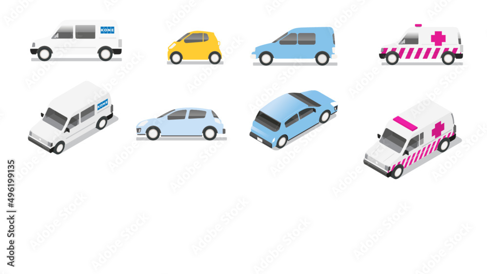 Naklejka premium Vectores de vehículos