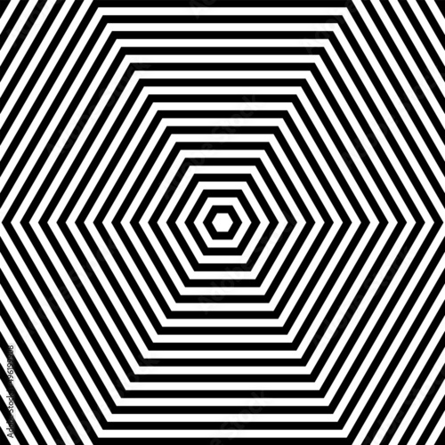 Abstract geometric hexagon ...