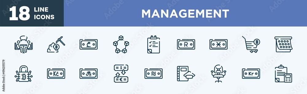 set of management icons in outline style. management thin line icons collection. seo and web, brilliant, affiliate, trojan, fintech, time mind vector. set of management icons in outline style. management thin line icons collection. seo and web, brilliant, affiliate, trojan, fintech, time mind vector.