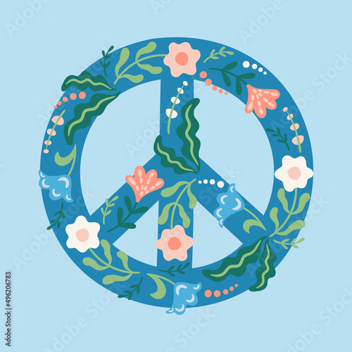 Vector illustration of pacific. Template for card, poster, flyer and other