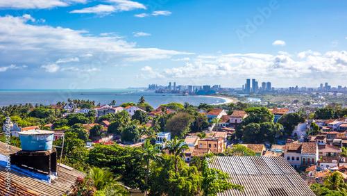 Partial view of Recife from the top of Olinda