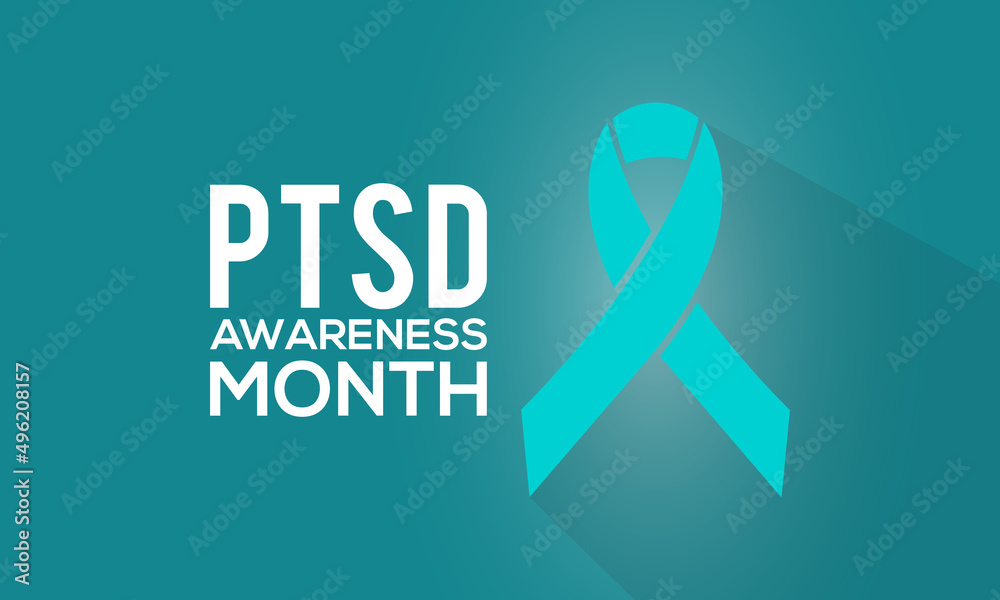 PTSD awareness month. Posttraumatic Stress Disorder health awareness ...