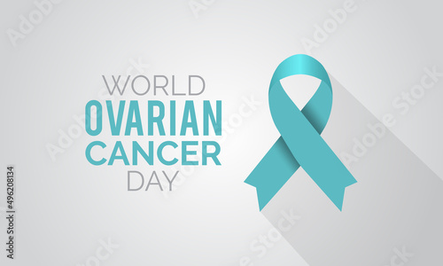 World Ovarian Cancer Day. Health awareness concept for banner, poster, card and background design.