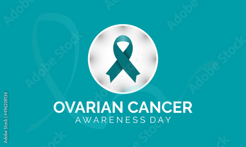 World Ovarian Cancer Day. Health awareness concept for banner, poster, card and background design.