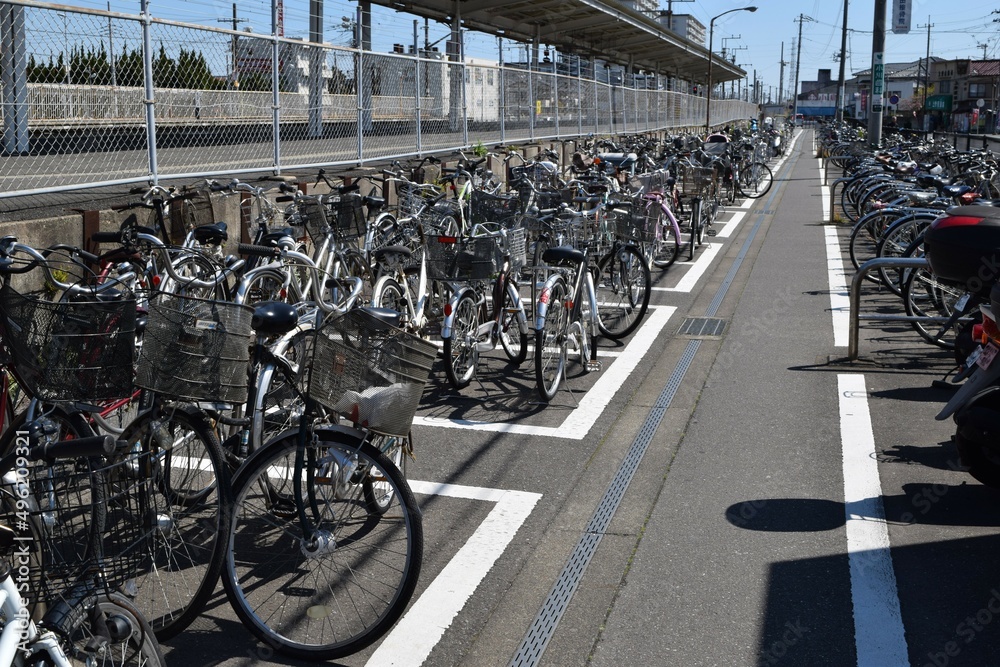 Obraz premium 自転車置き場