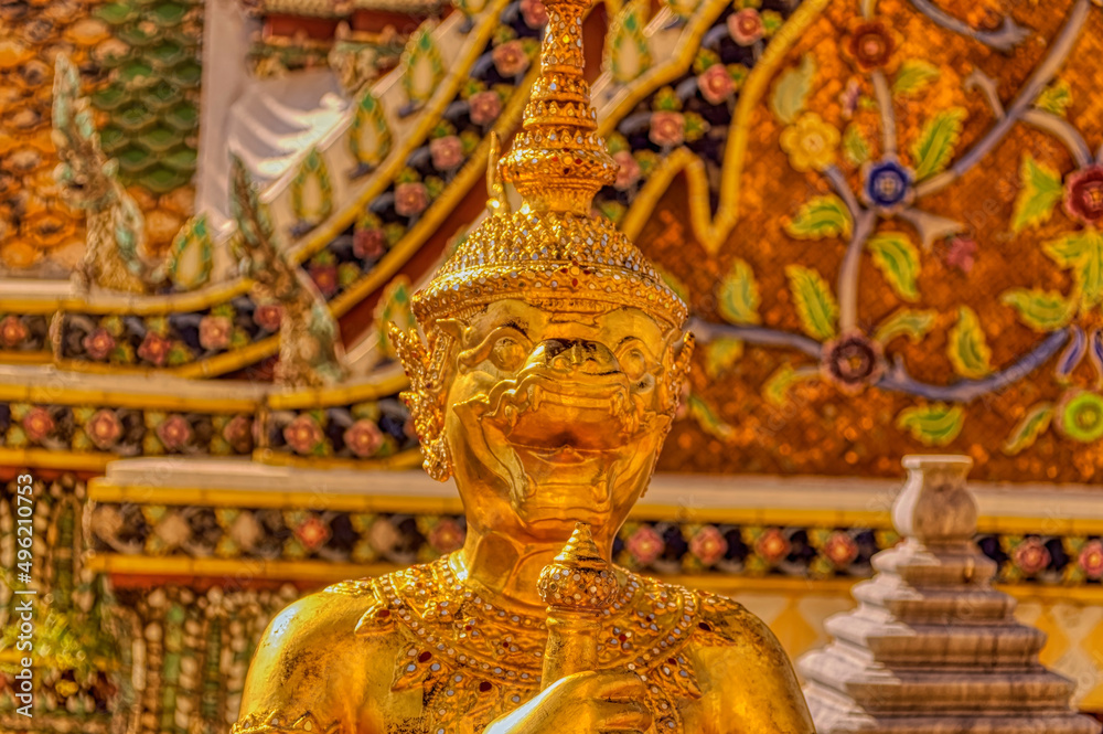 Fototapeta premium Hanuman, traditional Monkey King statue in Bangkok, Thailand.