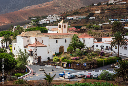 Local church and old town, Betancuria, Las Palmas province, Fuerteventura, Canary Islands, Spain photo