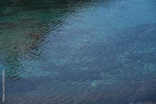 Photos Blue Clear Water with rocks underneath