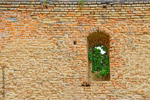Ilok Castle defensive wall detail in northern east Croatia