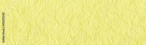 Wavy background. Hand drawn waves. Seamless wallpaper on horizontally surface. Stripe texture with many lines. Waved pattern. Colored illustration for banners, flyers or posters