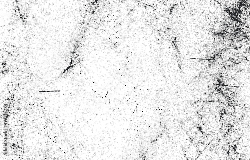 Grunge Black And White Urban. Dark Messy Dust Overlay Distress Background. Easy To Create Abstract Dotted, Scratched, Vintage Effect With Noise And Grain 