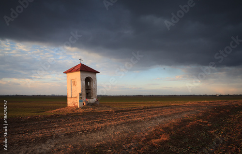 an old chapel among the fields
