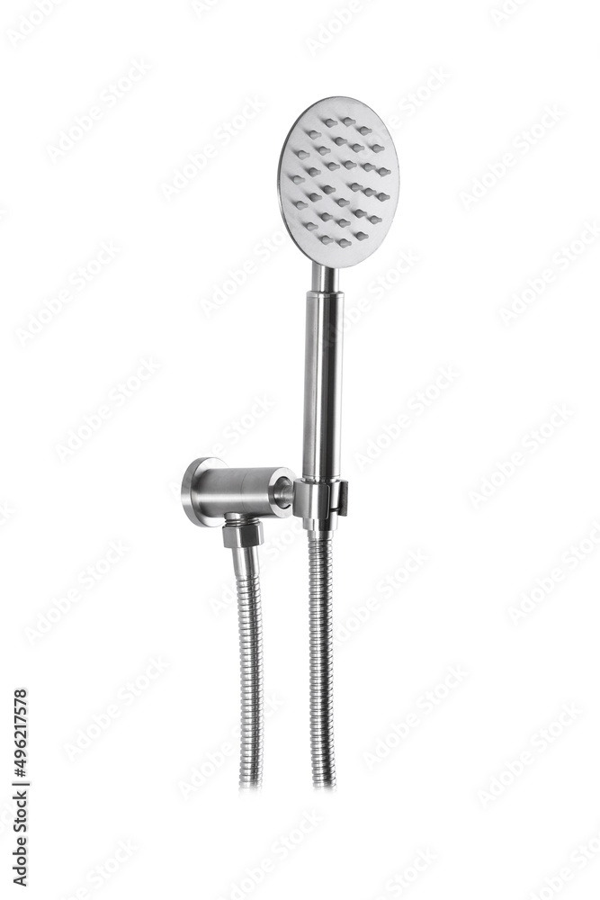Photo of a shower column on a white background. Bathroom design. Elements in the interior. Water procedures increase the general tone of the body, they are also necessary for daily human hygiene. Photo of a shower column on a white background. Bathroom design. Elements in the interior. Water procedures increase the general tone of the body, they are also necessary for daily human hygiene.