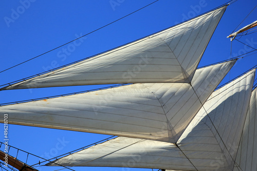 Obraz na plátně sail boat on the sky