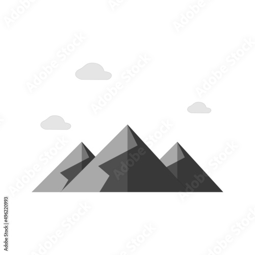 The Best Mountain Logo Design Vector Concept With Mini Cloud