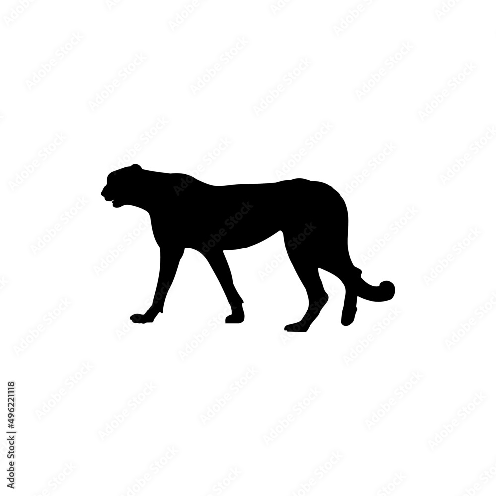 The Best Cheetah Silhouette Image Vector