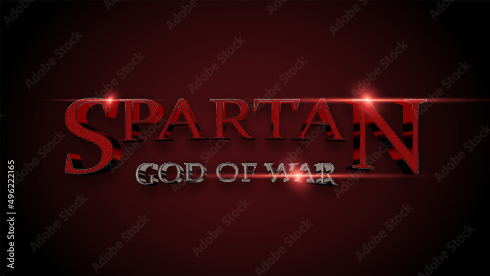 spartan god of war editable text effect spartan god of war editable text effect