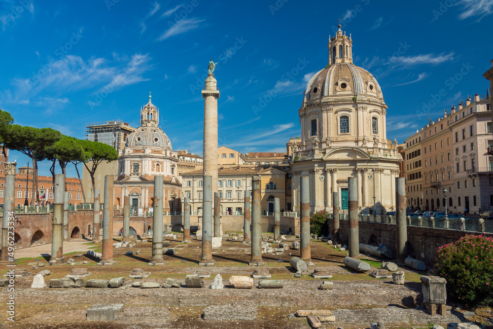 Trajan's Forum, Rome, Italy,  Europe