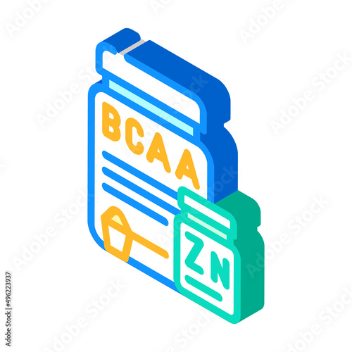 nutrition for athlete isometric icon vector. nutrition for athlete sign. isolated symbol illustration