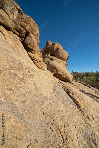 Desert boulders shaped like a wild cat