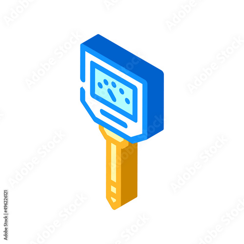 hygrometer device isometric icon vector. hygrometer device sign. isolated symbol illustration