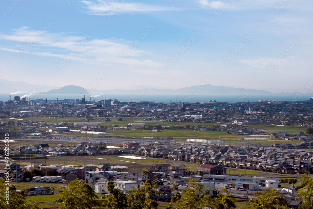 愛媛県伊予市の街の風景