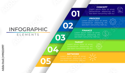 Minimal roadmap business infographic concept design vector with icons and shadow effect. Annual strategy timeline network project template for presentation and report.