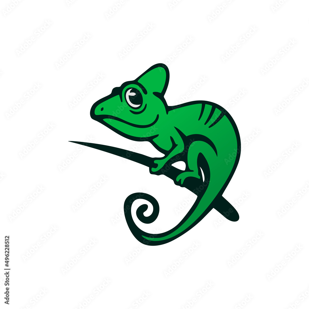 Fototapeta premium cameleon vector logo design