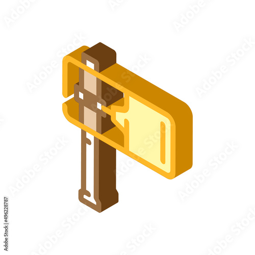 ratchet accessory isometric icon vector. ratchet accessory sign. isolated symbol illustration