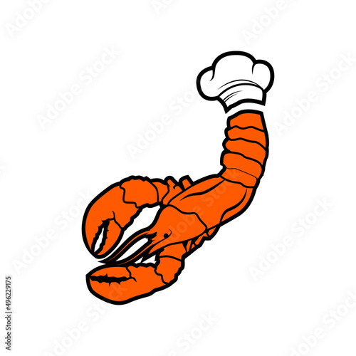lobster logo template, lobster logo icon, lobster vector illustration