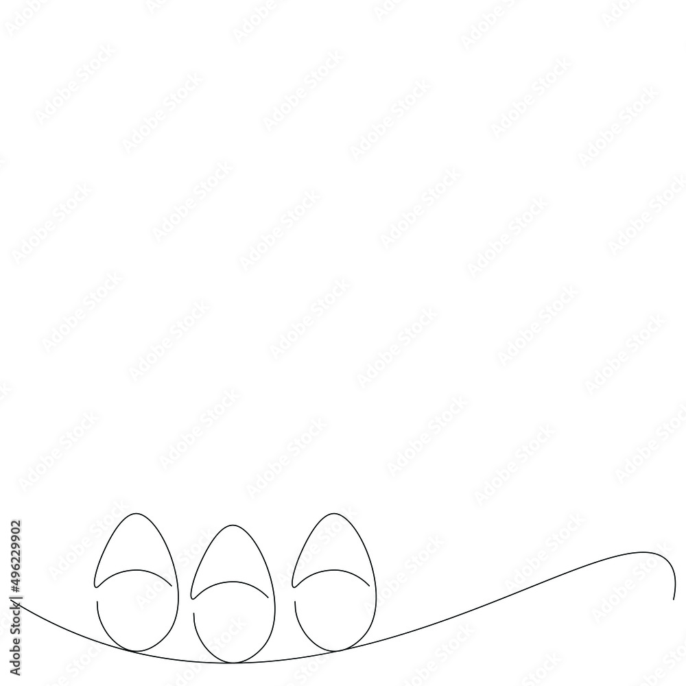 Easter egg line drawing vector illustration Easter egg line drawing vector illustration