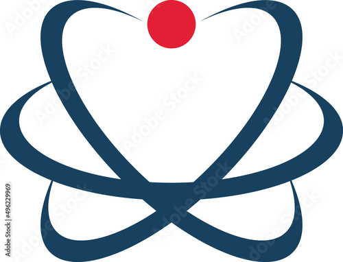 Basic Abstract Atom icon vector