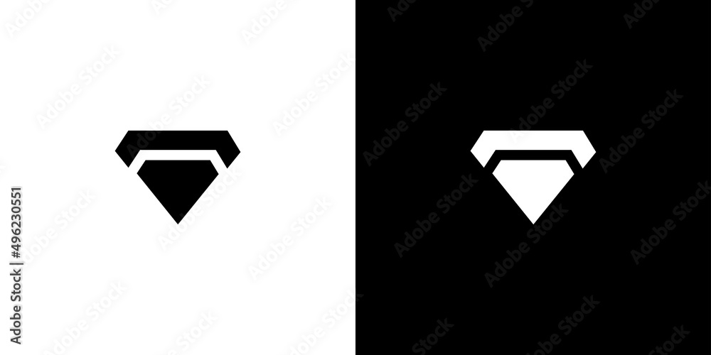 Simple and modern diamond logo design Simple and modern diamond logo design