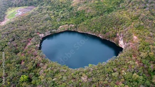 Cenotes De Candelaria, Nentón, Huehuetenango, Guatemala, Centro América, América; paisajes aéreas, tomas con dron photo