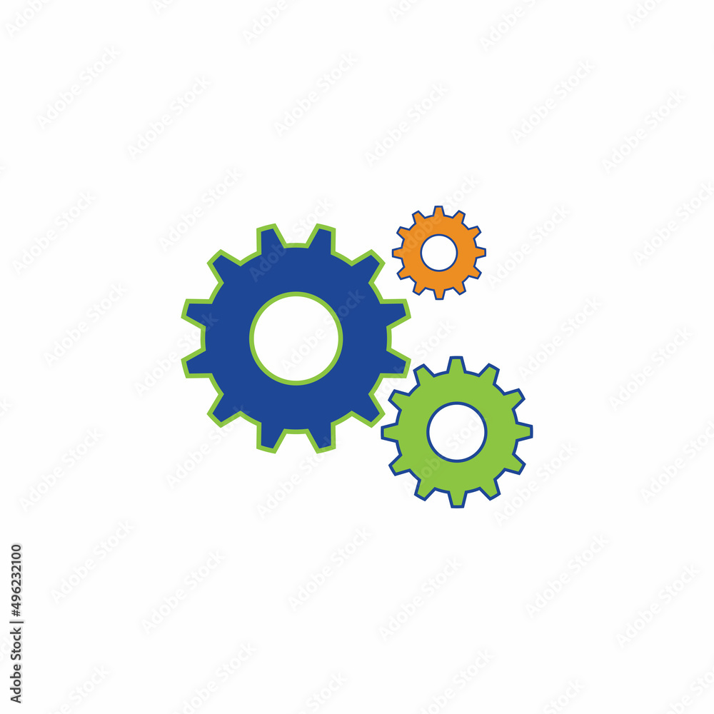 Gear logo icon design vector background template Gear logo icon design vector background template