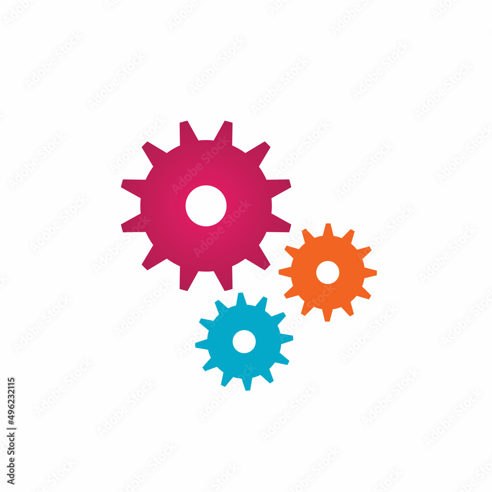 Gear logo icon design vector background template Gear logo icon design vector background template