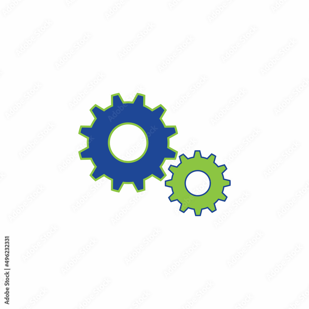 Gear logo icon design vector background template