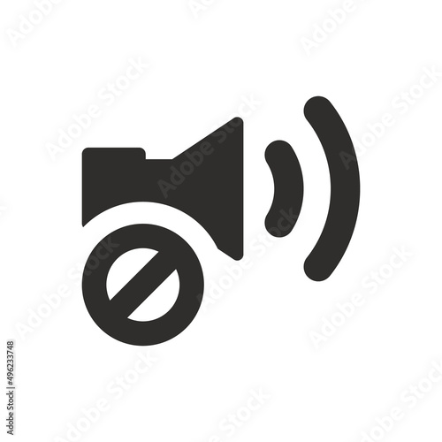Misleading ads icon on white background