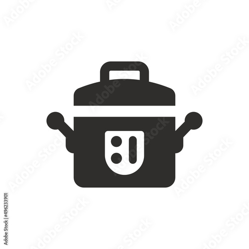 Ricecooker icon on white background
