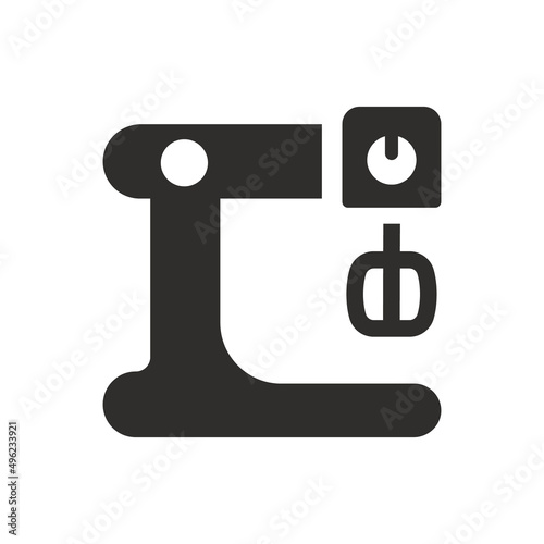 Kitchen mixer icon on white background