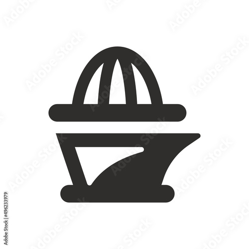 Citrus juicer icon on white background