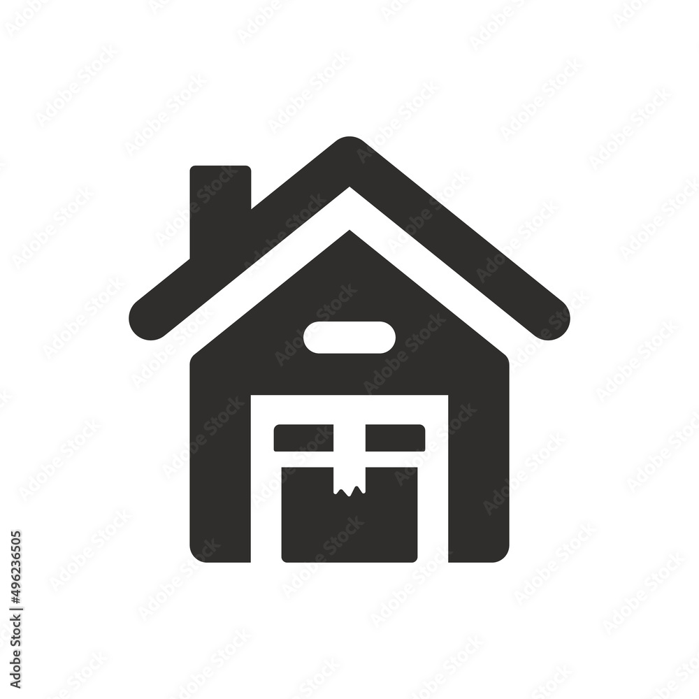 Parcel storage icon on white background Parcel storage icon on white background