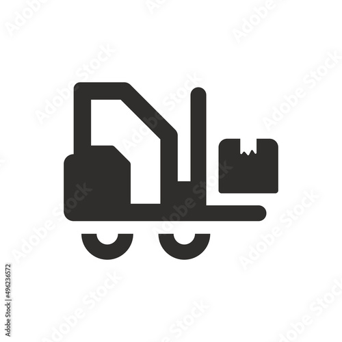 Package moving icon on white background © bismillah_bd