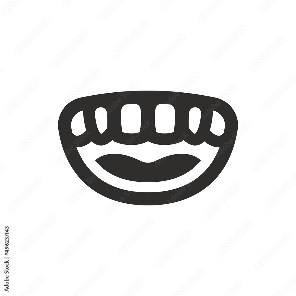 Mouth icon on white background Mouth icon on white background
