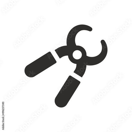Dentist equipment icon on white background