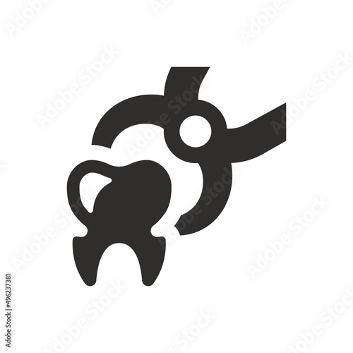 Dental Extract icon on white background
