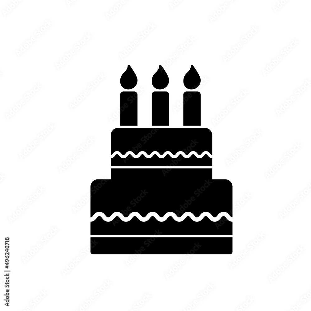 cake icon vector for web, computer and mobile app cake icon vector for web, computer and mobile app
