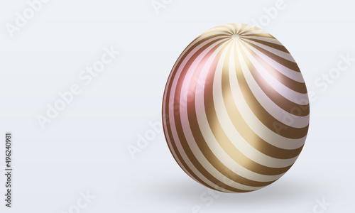 3d Easter Egg easter icon rendering Top view